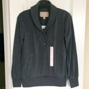 dark gray sweater
